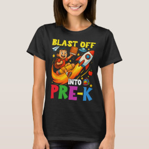 Rakete startet in lustige Vorschule zurück zur Sch T-Shirt