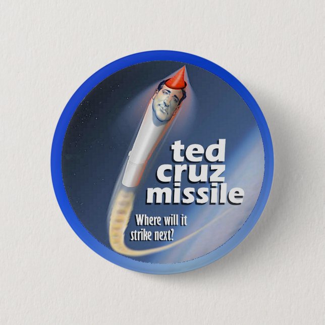 Rakete Teds Cruz Button (Vorderseite)