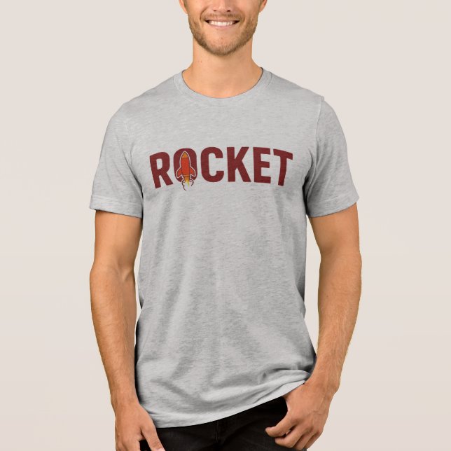 Rakete Tri-Blend Shirt (Vorderseite)