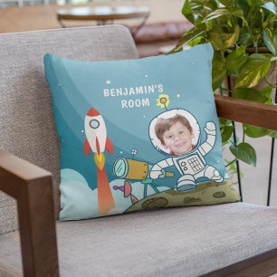 Raketen-Astronauten-Weltraumanzug individuelles Fo Kissen