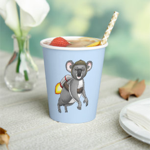 Raketen-Koala-Bär Pappbecher