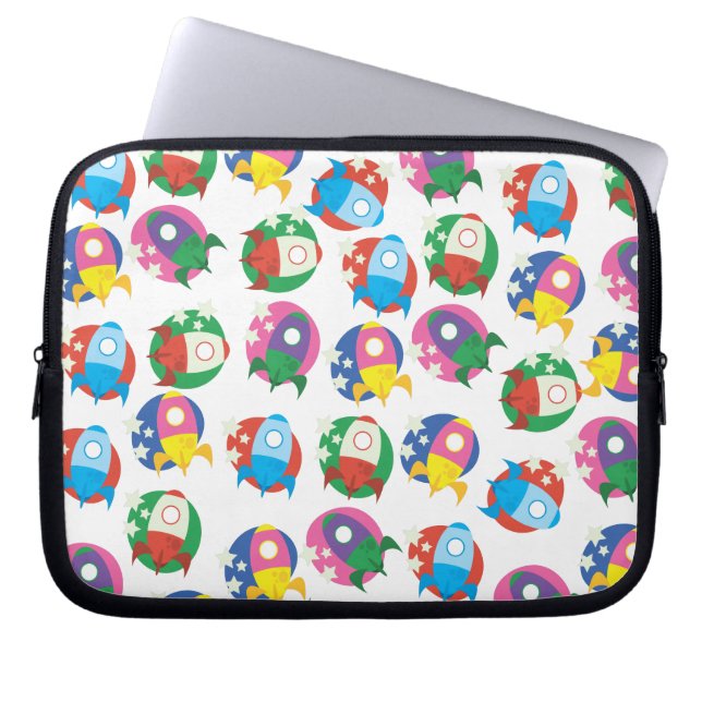 Raketen Laptopschutzhülle (Vorderseite)