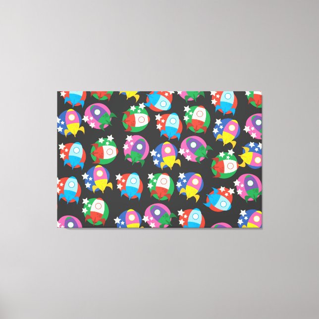 Raketen Leinwanddruck (Vorderseite)