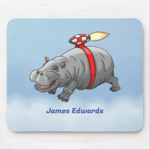 Raketen Nilpferd Mousepad