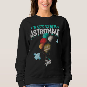 Raketen Planet Ballon Wissenschaft Weltraum Zukunf Sweatshirt