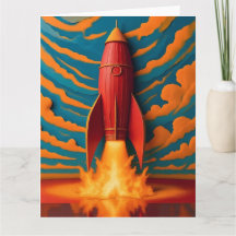 Raketen-Schiff: Inspiriert von den 1950er Jahren