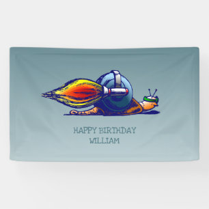 Raketen-Schnecke Banner