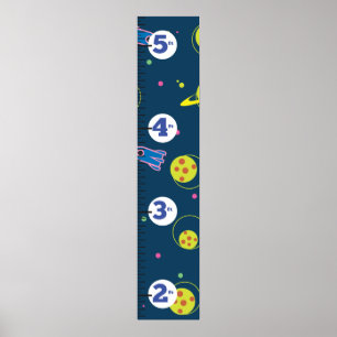 Raketen-Wachstumsdiagramm. Poster