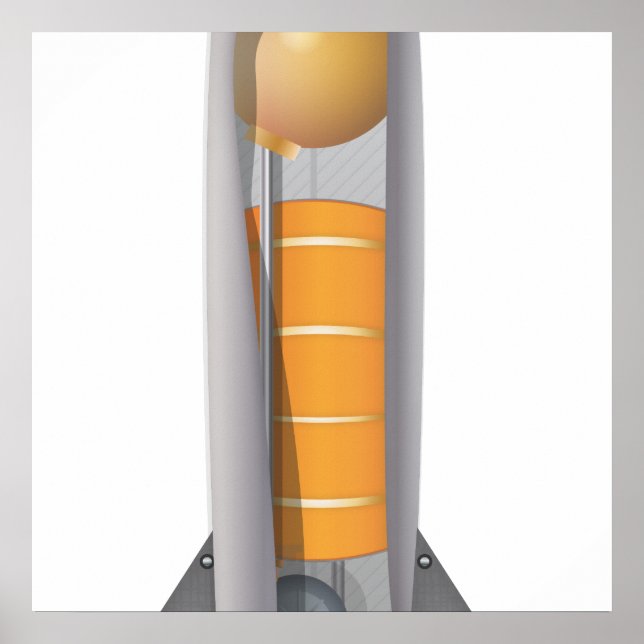 Raketendiagramm Poster (Vorne)