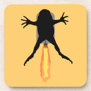 Raketenfrosch Getränkeuntersetzer