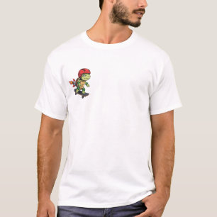 Raketengetriebene Skater-Schildkröte T-Shirt