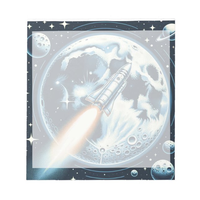 Raketenmoorraum Notizblock (Vorderseite)