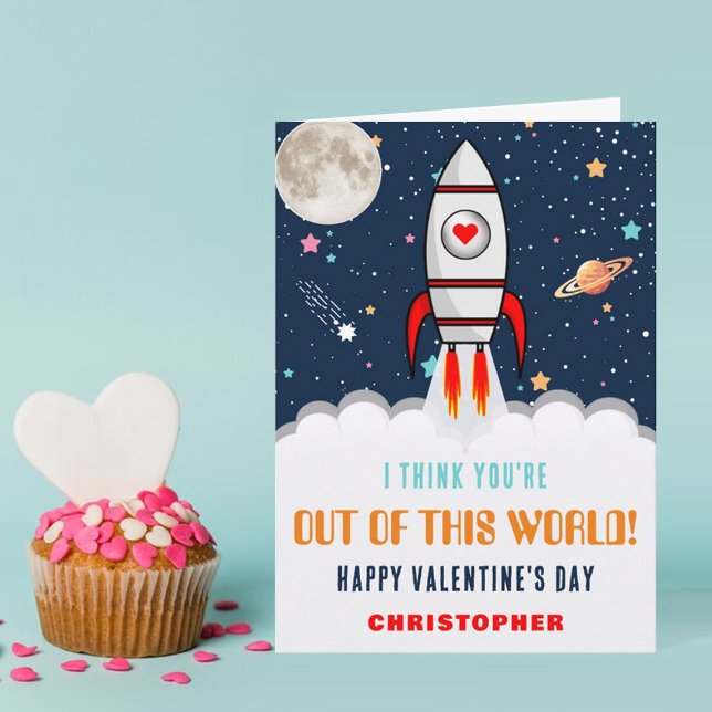 Raketenschiff aus diesem Valentinstag Karte (Von Creator hochgeladen)