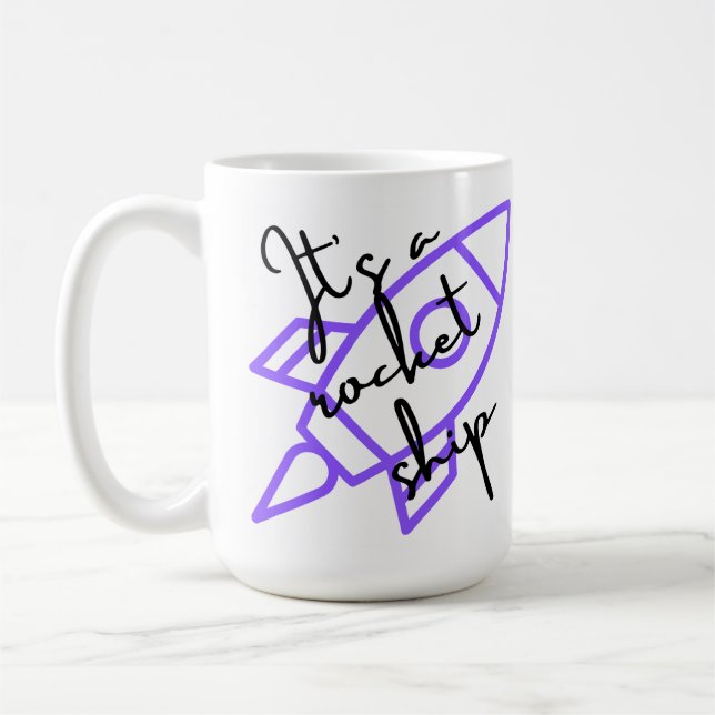 Raketenschiff Kaffeetasse (Links)