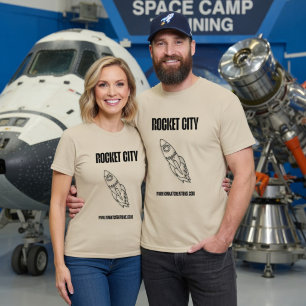 Raketenstadt Einfach T-Shirt