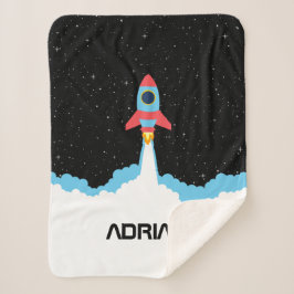 Raketenstart im Weltraum-Individuelle Name Sherpadecke