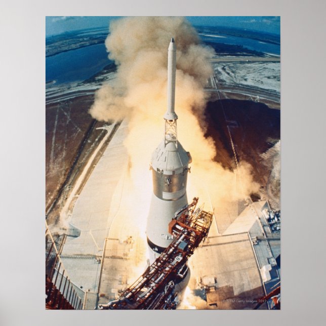 Raketenstart Poster (Vorne)