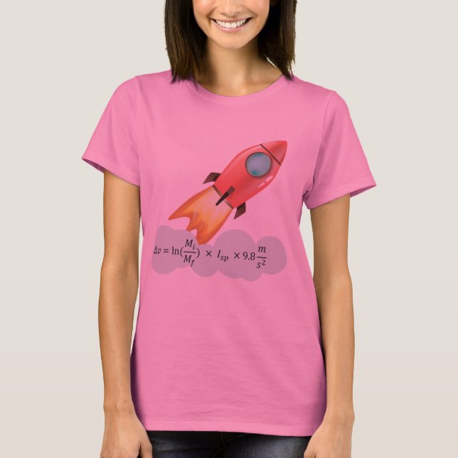 Raketentechnik-Gleichung T-Shirt (Vorderseite)