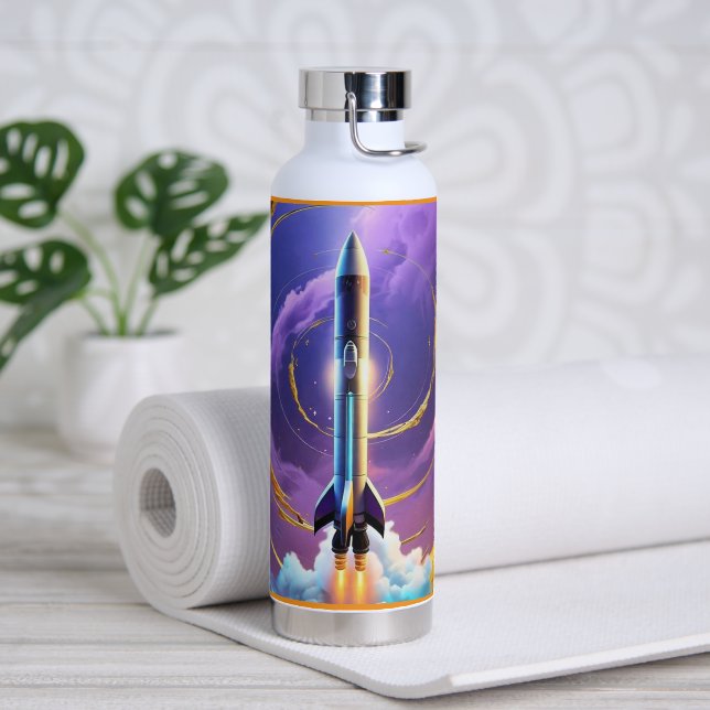 "Raketenweg" Trinkflasche (Yoga)