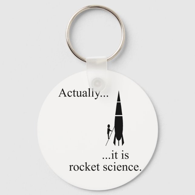 Raketenwissenschaftler Schlüsselanhänger (Vorderseite)