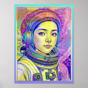 RAKETENWISSENSCHAFTLERIN POSTER