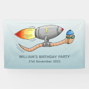 Raketenwurm Banner