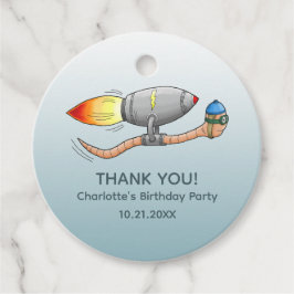 Raketenwurm Geschenkanhänger