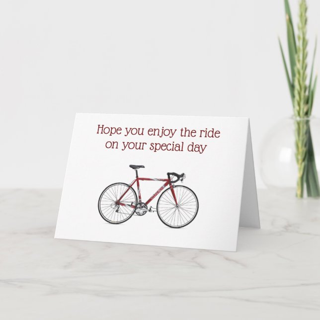 RAKKASAN BIKE BIRTHTAGGREETING KARTE (Vorderseite)