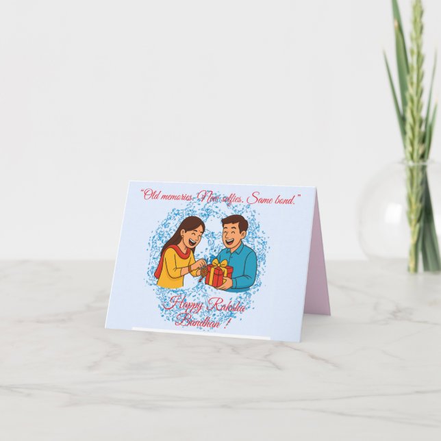 Raksha Bandhan Card Dankeskarte (Vorderseite)
