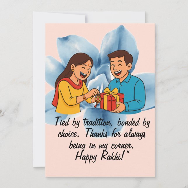 Raksha Bandhan Card Feiertagskarte (Vorderseite)