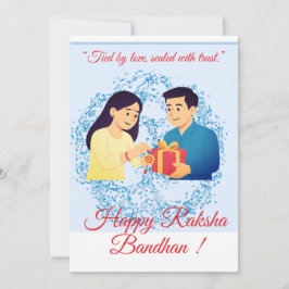 Raksha Bandhan Card Feiertagskarte