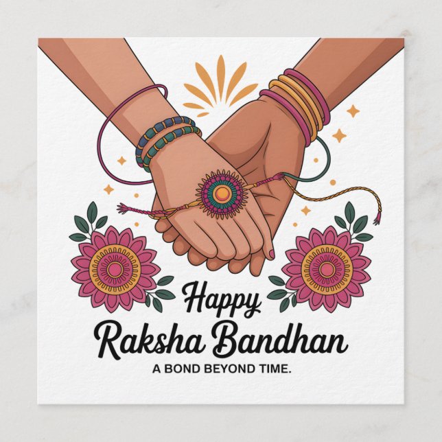 Raksha Bandhan Einladung (Vorderseite)