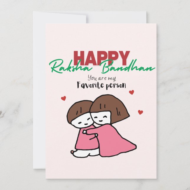 Raksha Bandhan Feiertagskarte (Vorderseite)