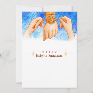 Raksha Bandhan Grußkarte binden Karte
