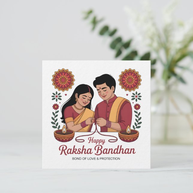 raksha bandhan Invitation (Debout devant)