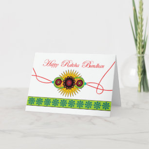 Raksha Bandhan, Rakhi Wristband Festival Karte