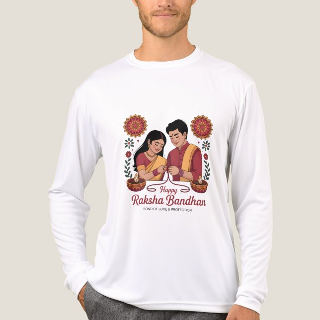 Raksha Bandhan Tri-blend Long Sleeve Shirt (Vorderseite)