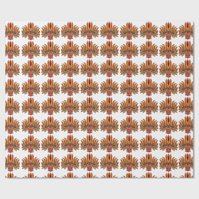 Raksha-Maske Geschenkpapier (Flach)