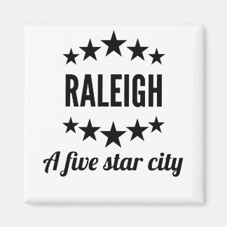 Raleigh A Five Star City Magnet