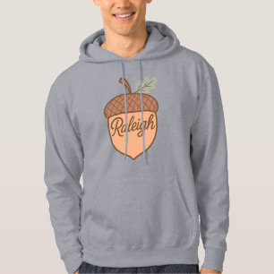 Raleigh Acorn Emblem - Retro North Carolina City Hoodie