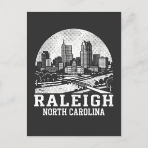 Raleigh City North Carolina Postkarte