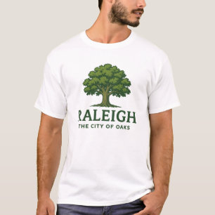 Raleigh Die Stadt der Eichen - Klassischer Eichenb T-Shirt