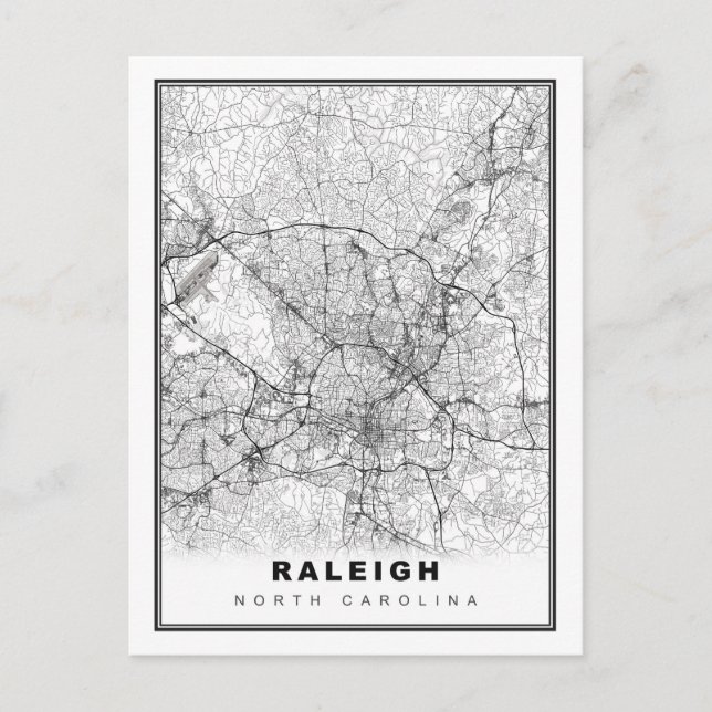 Raleigh Karte (Vorderseite)