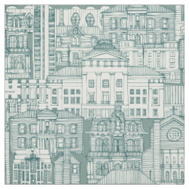Raleigh NC-Toile Jade Fabric Stoff