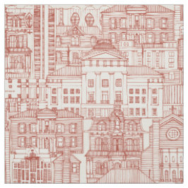 Raleigh NC toile Paprika Fabric Stoff