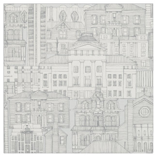 Raleigh NC Toile Silber Stoff