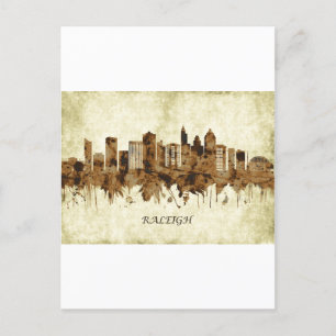 Raleigh North Carolina Cityscape Einladungspostkarte