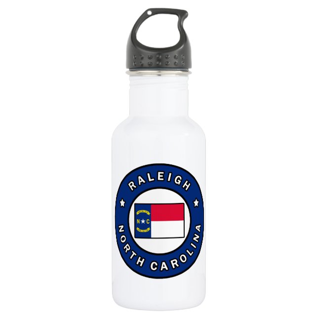 Raleigh North Carolina Edelstahlflasche (Vorderseite)