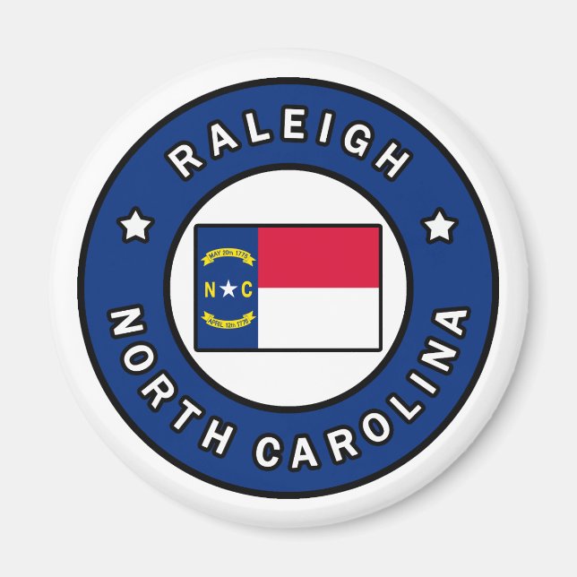 Raleigh North Carolina Magnet (Vorne)