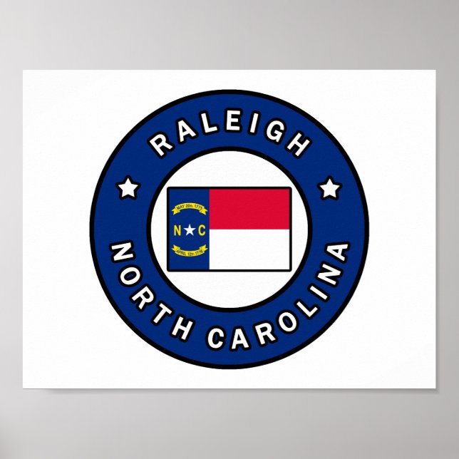 Raleigh North Carolina Poster (Vorne)